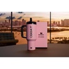 STANLEY x Caitlin Clark Quencher ProTour Flip Straw Tumbler with Leakproof Lid, 30 oz | Built-in Straw and Handle | Cup Holder Compatible for Travel | Insulated Stainless Steel | BPA-Free | Blacktop(Messi GOAT Pink)