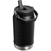 Stanley IceFlow 2.0 Flip Straw Jug with Handle 64 oz | Twist On Lid and Flip Up Straw | Leakproof for Travel and Sports | Insulated Stainless Steel | BPA-Free | Ash(Black 2.0)