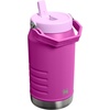 Stanley IceFlow 2.0 Flip Straw Jug with Handle 64 oz | Twist On Lid and Flip Up Straw | Leakproof for Travel and Sports | Insulated Stainless Steel | BPA-Free | Ash(Dark Blossom)