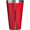 STANLEY Adventure Stacking Beer Pint Glass, 16 oz | Stackable Drinking Cup for Cold Beverages | Dishwasher Safe | Insulated Stainless Steel Tumbler | BPA-Free | Team Red Dark Blue