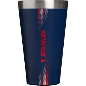 STANLEY Adventure Stacking Beer Pint Glass, 16 oz | Stackable Drinking Cup for Cold Beverages | Dishwasher Safe | Insulated Stainless Steel Tumbler | BPA-Free | Team Navy Red