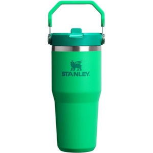 STANLEY IceFlow 2.0 Flip Straw Tumbler with Handle, 30 oz | Twist On Lid and Flip Up Straw | Leak Resistant Water Bottle | Insulated Stainless Steel | BPA-Free | Team Dark Green Red(Meadow)