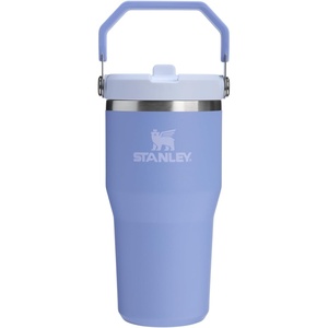 STANLEY IceFlow 2.0 Flip Straw Tumbler with Handle, 30 oz | Twist On Lid and Flip Up Straw | Leak Resistant Water Bottle | Insulated Stainless Steel | BPA-Free | Team Dark Green Red(Hydrangea)