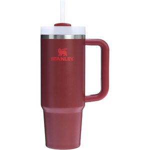 STANLEY Quencher H2.0 Tumbler with Handle and Straw 40 oz | Flowstate 3-Position Lid | Cup Holder Compatible for Travel | Insulated Stainless Steel Cup | BPA-Free | Chili Red Fireworks(Cranberry)