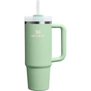 STANLEY Quencher H2.0 Tumbler with Handle and Straw 40 oz | Flowstate 3-Position Lid | Cup Holder Compatible for Travel | Insulated Stainless Steel Cup | BPA-Free | Chili Red Fireworks(Pistachio)