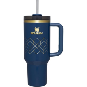 STANLEY Quencher H2.0 Tumbler with Handle and Straw 40 oz | Flowstate 3-Position Lid | Cup Holder Compatible for Travel | Insulated Stainless Steel Cup | BPA-Free | Chili Red Fireworks(Nightfall Gloss Deco)