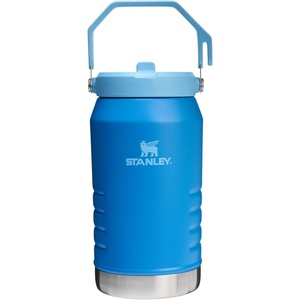 Stanley IceFlow 2.0 Flip Straw Jug with Handle 64 oz | Twist On Lid and Flip Up Straw | Leakproof for Travel and Sports | Insulated Stainless Steel | BPA-Free | Ash(Azure)