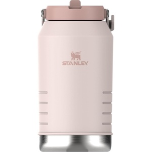 Stanley IceFlow 2.0 Flip Straw Jug with Handle 64 oz | Twist On Lid and Flip Up Straw | Leakproof for Travel and Sports | Insulated Stainless Steel | BPA-Free | Ash(Rose Quartz)
