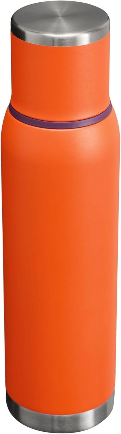 image:imageStanley AdventureToGo Vacuum Bottle 25 oz Wide Mouth with Leakproof Cup Lid Keep Drinks Hot or Cold Packable for Travel Insulated Stainless Steel Thermal Bottle BPAFree Spring GreenTigerlily Plum