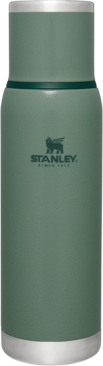 image:imageStanley AdventureToGo Vacuum Bottle 25 oz Wide Mouth with Leakproof Cup Lid Keep Drinks Hot or Cold Packable for Travel Insulated Stainless Steel Thermal Bottle BPAFree Blue SkyHammertone Green