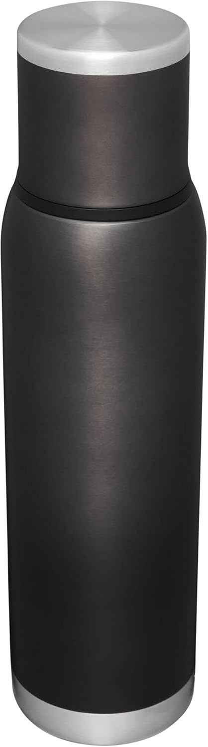 image:imageStanley AdventureToGo Vacuum Bottle 25 oz Wide Mouth with Leakproof Cup Lid Keep Drinks Hot or Cold Packable for Travel Insulated Stainless Steel Thermal Bottle BPAFree Spring GreenCharcoal Glow