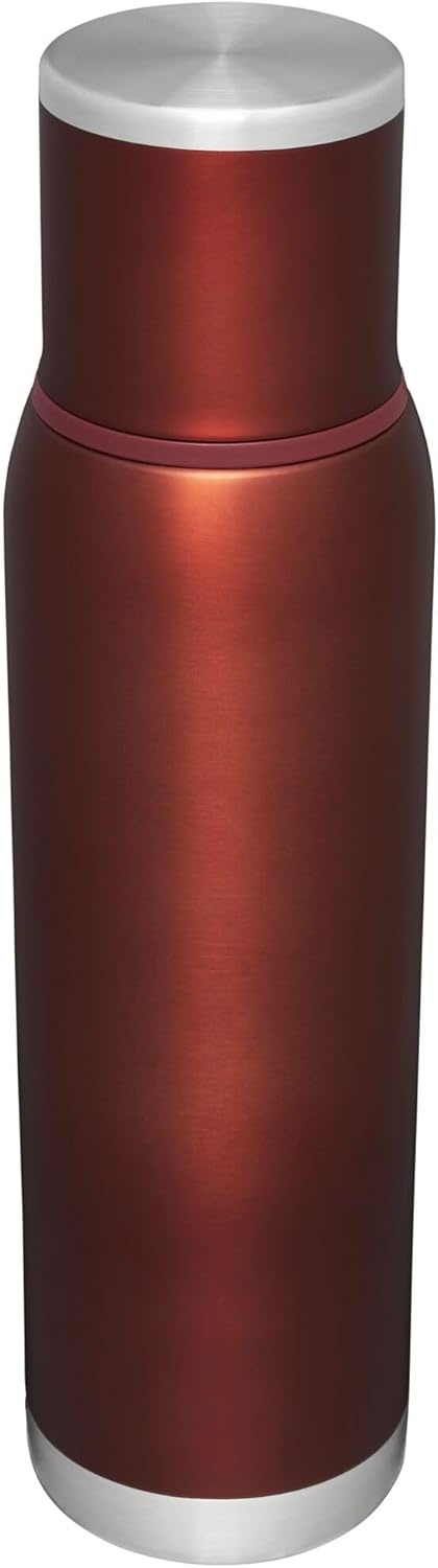 image:imageStanley AdventureToGo Vacuum Bottle 25 oz Wide Mouth with Leakproof Cup Lid Keep Drinks Hot or Cold Packable for Travel Insulated Stainless Steel Thermal Bottle BPAFree Spring GreenClay Glow