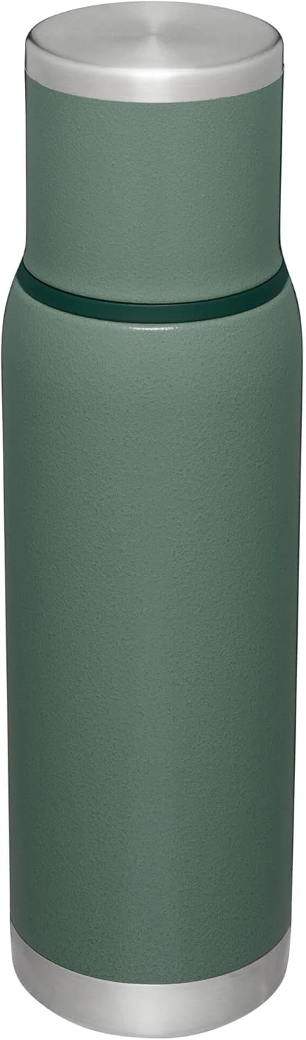image:imageStanley AdventureToGo Vacuum Bottle 25 oz Wide Mouth with Leakproof Cup Lid Keep Drinks Hot or Cold Packable for Travel Insulated Stainless Steel Thermal Bottle BPAFree Blue SkyHammertone Green