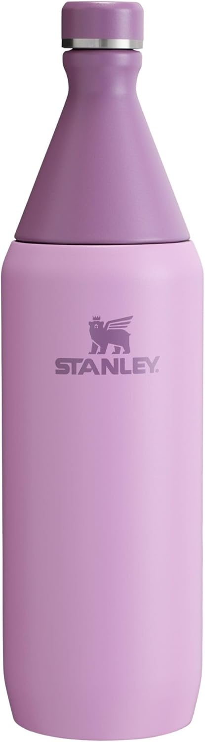 image:imageStanley All Day Slim Bottle 20 oz Twist On Lid with Leakproof Seal Slim Design for Travel amp Gym Insulated Stainless Steel BPAFree Blue Sky GlossLilac