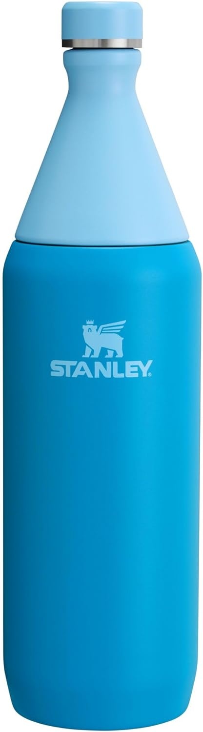 image:imageStanley All Day Slim Bottle 20 oz Twist On Lid with Leakproof Seal Slim Design for Travel amp Gym Insulated Stainless Steel BPAFree Dawn DriftAzure