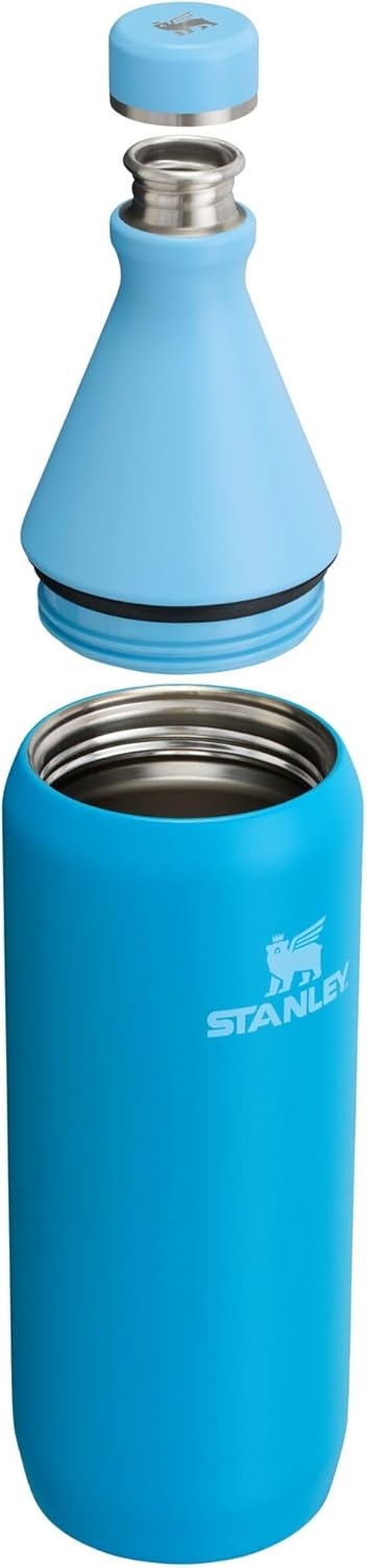 image:imageStanley All Day Slim Bottle 20 oz Twist On Lid with Leakproof Seal Slim Design for Travel amp Gym Insulated Stainless Steel BPAFree Dawn DriftAzure