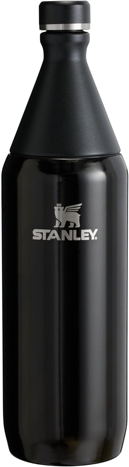 image:imageStanley All Day Slim Bottle 20 oz Twist On Lid with Leakproof Seal Slim Design for Travel amp Gym Insulated Stainless Steel BPAFree Dawn DriftBlack
