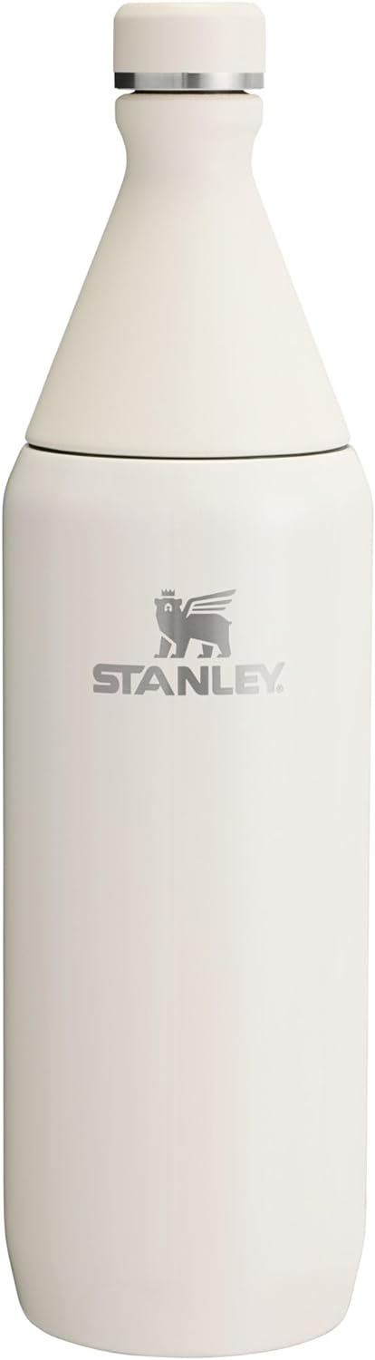 image:imageStanley All Day Slim Bottle 20 oz Twist On Lid with Leakproof Seal Slim Design for Travel amp Gym Insulated Stainless Steel BPAFree Dawn DriftCream