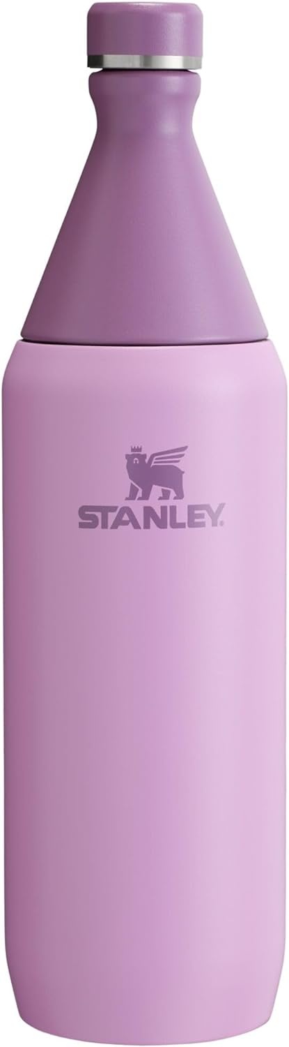 image:imageStanley All Day Slim Bottle 20 oz Twist On Lid with Leakproof Seal Slim Design for Travel amp Gym Insulated Stainless Steel BPAFree Dawn DriftLilac