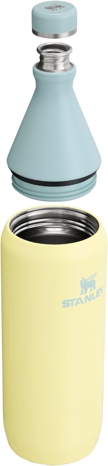 image:imageStanley All Day Slim Bottle 20 oz Twist On Lid with Leakproof Seal Slim Design for Travel amp Gym Insulated Stainless Steel BPAFree Dawn DriftPomelo