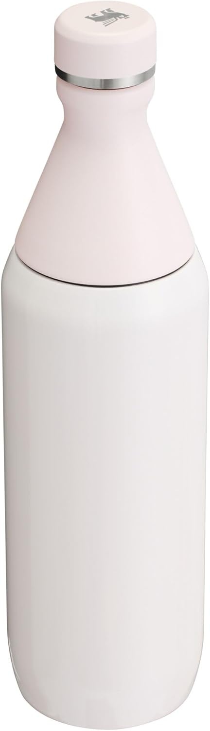 image:imageStanley All Day Slim Bottle 20 oz Twist On Lid with Leakproof Seal Slim Design for Travel amp Gym Insulated Stainless Steel BPAFree Dawn DriftRose Quartz