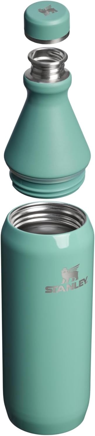 image:imageStanley All Day Slim Bottle 20 oz Twist On Lid with Leakproof Seal Slim Design for Travel amp Gym Insulated Stainless Steel BPAFree Dawn DriftSpring Green Gloss