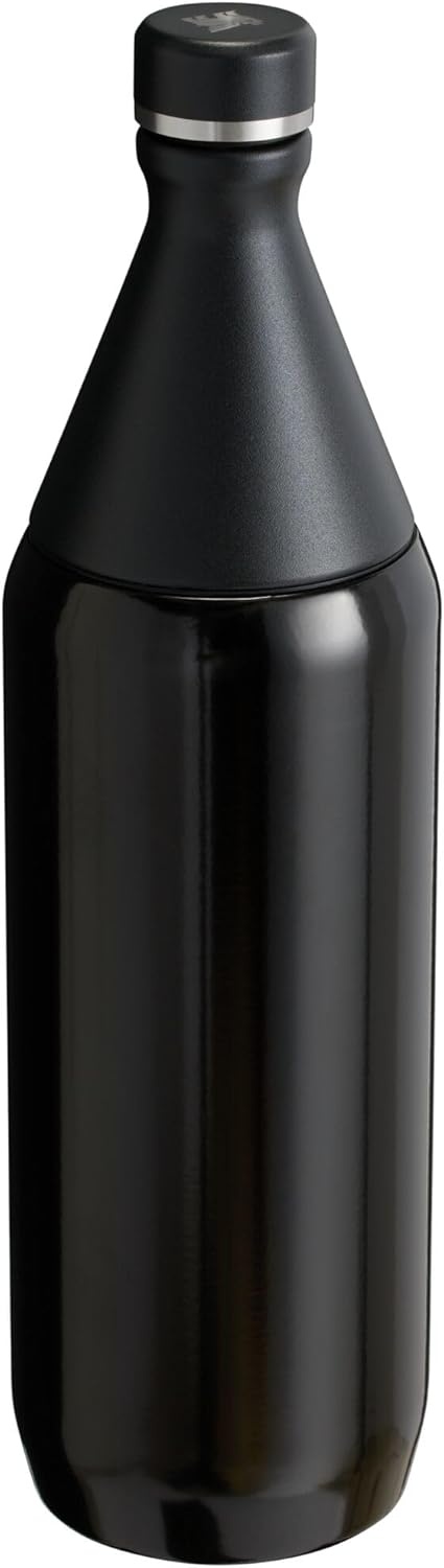 image:imageStanley All Day Slim Bottle 20 oz Twist On Lid with Leakproof Seal Slim Design for Travel amp Gym Insulated Stainless Steel BPAFree Peach Rose GlossBlack