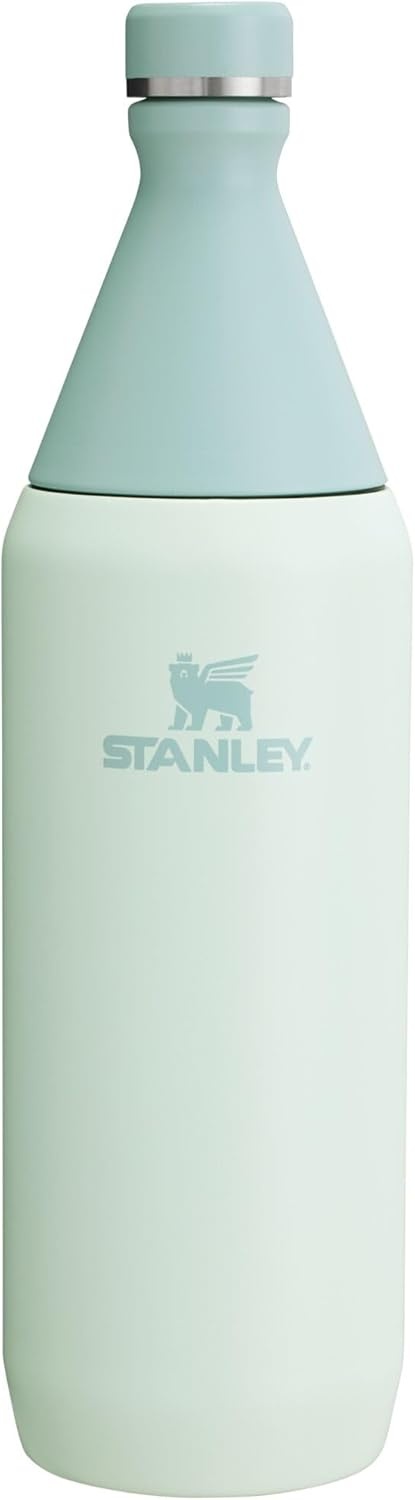 image:imageStanley All Day Slim Bottle 20 oz Twist On Lid with Leakproof Seal Slim Design for Travel amp Gym Insulated Stainless Steel BPAFree Peach Rose GlossMist