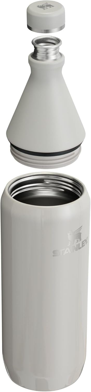 image:imageStanley All Day Slim Bottle 20 oz Twist On Lid with Leakproof Seal Slim Design for Travel amp Gym Insulated Stainless Steel BPAFree Peach Rose GlossAsh