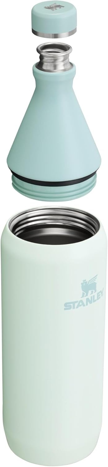 image:imageStanley All Day Slim Bottle 20 oz Twist On Lid with Leakproof Seal Slim Design for Travel amp Gym Insulated Stainless Steel BPAFree Peach Rose GlossMist