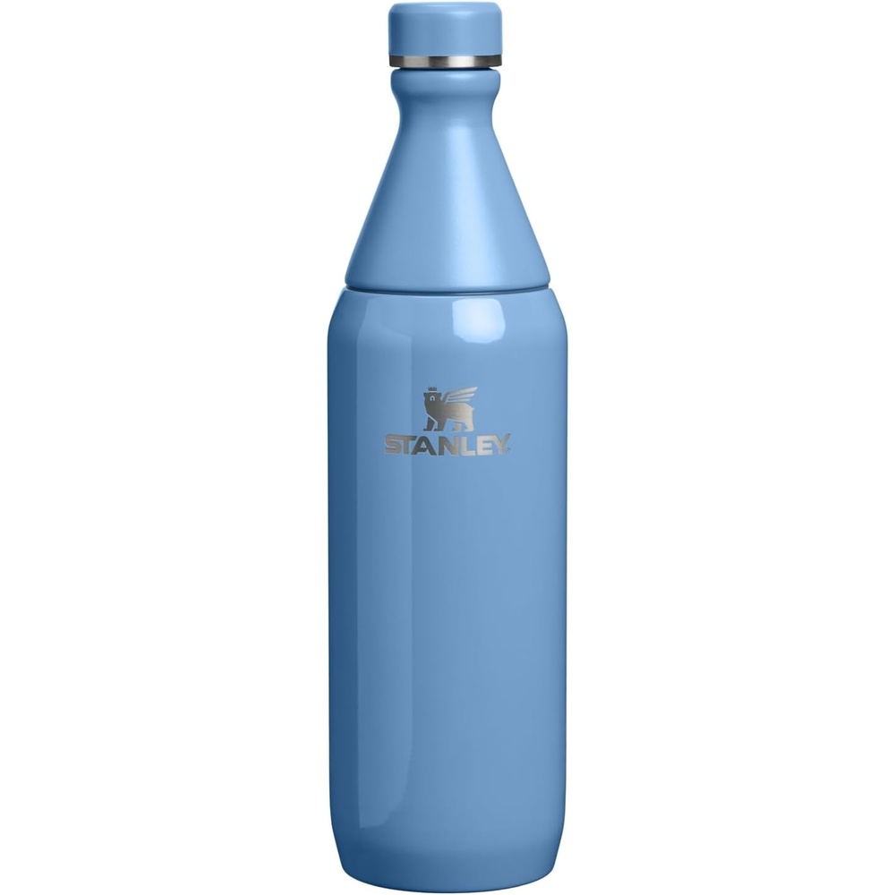 image:imageStanley All Day Slim Bottle 20 oz Twist On Lid with Leakproof Seal Slim Design for Travel amp Gym Insulated Stainless Steel BPAFree Blue Sky GlossBlue Sky Gloss