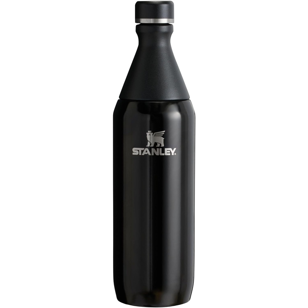 image:imageStanley All Day Slim Bottle 20 oz Twist On Lid with Leakproof Seal Slim Design for Travel amp Gym Insulated Stainless Steel BPAFree Blue Sky GlossBlack