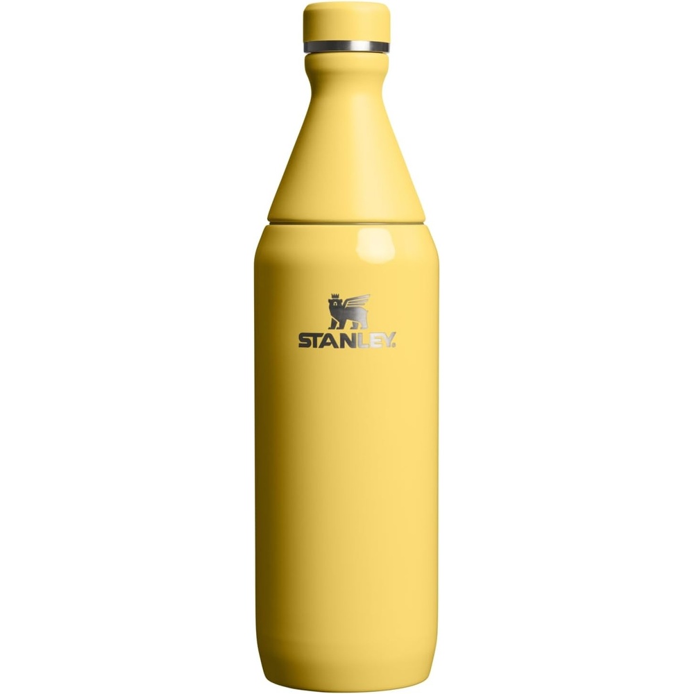 image:imageStanley All Day Slim Bottle 20 oz Twist On Lid with Leakproof Seal Slim Design for Travel amp Gym Insulated Stainless Steel BPAFree Blue Sky GlossDaffodil Gloss