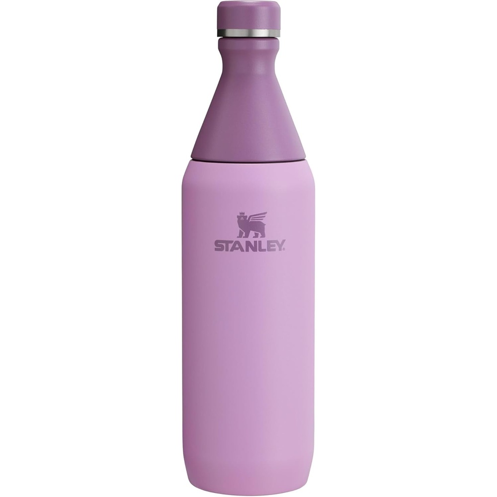 image:imageStanley All Day Slim Bottle 20 oz  Twist On Lid with Leakproof Seal  Slim Design for Travel amp Gym  Insulated Stainless Steel  BPAFree  Peach Rose GlossLilac