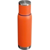 Stanley Adventure-To-Go Vacuum Bottle 25 oz | Wide Mouth with Leakproof Cup Lid | Keep Drinks Hot or Cold | Packable for Travel | Insulated Stainless Steel Thermal Bottle | BPA-Free | Black 2.0(Tigerlily Plum)
