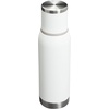 Stanley Adventure-To-Go Vacuum Bottle 25 oz | Wide Mouth with Leakproof Cup Lid | Keep Drinks Hot or Cold | Packable for Travel | Insulated Stainless Steel Thermal Bottle | BPA-Free | Spring Green(Frost White)