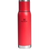 Stanley Adventure-To-Go Vacuum Bottle 25 oz | Wide Mouth with Leakproof Cup Lid | Keep Drinks Hot or Cold | Packable for Travel | Insulated Stainless Steel Thermal Bottle | BPA-Free | Blue Sky(Chili Red)