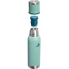 Stanley Adventure-To-Go Vacuum Bottle 25 oz | Wide Mouth with Leakproof Cup Lid | Keep Drinks Hot or Cold | Packable for Travel | Insulated Stainless Steel Thermal Bottle | BPA-Free | Black 2.0(Spring Green)