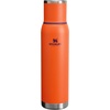 Stanley Adventure-To-Go Vacuum Bottle 25 oz | Wide Mouth with Leakproof Cup Lid | Keep Drinks Hot or Cold | Packable for Travel | Insulated Stainless Steel Thermal Bottle | BPA-Free | Black 2.0(Tigerlily Plum)