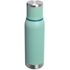 Stanley Adventure-To-Go Vacuum Bottle 25 oz | Wide Mouth with Leakproof Cup Lid | Keep Drinks Hot or Cold | Packable for Travel | Insulated Stainless Steel Thermal Bottle | BPA-Free | Black 2.0(Spring Green)