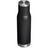 Stanley Adventure-To-Go Vacuum Bottle 25 oz | Wide Mouth with Leakproof Cup Lid | Keep Drinks Hot or Cold | Packable for Travel | Insulated Stainless Steel Thermal Bottle | BPA-Free | Black 2.0(Black 2.0)