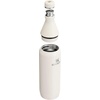 Stanley All Day Slim Bottle 20 oz | Twist On Lid with Leakproof Seal | Slim Design for Travel & Gym | Insulated Stainless Steel | BPA-Free | Blue Sky Gloss(Cream)
