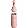Stanley All Day Slim Bottle 20 oz | Twist On Lid with Leakproof Seal | Slim Design for Travel & Gym | Insulated Stainless Steel | BPA-Free | Blue Sky Gloss(Peach Rose Gloss)
