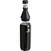 Stanley All Day Slim Bottle 20 oz | Twist On Lid with Leakproof Seal | Slim Design for Travel & Gym | Insulated Stainless Steel | BPA-Free | Peach Rose Gloss(Black)