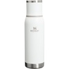 Stanley Adventure-To-Go Vacuum Bottle 25 oz | Wide Mouth with Leakproof Cup Lid | Keep Drinks Hot or Cold | Packable for Travel | Insulated Stainless Steel Thermal Bottle | BPA-Free | Blue Sky(Frost White)