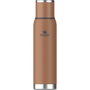 Stanley Adventure-To-Go Vacuum Bottle 25 oz | Wide Mouth with Leakproof Cup Lid | Keep Drinks Hot or Cold | Packable for Travel | Insulated Stainless Steel Thermal Bottle | BPA-Free | Spring Green(Toast)