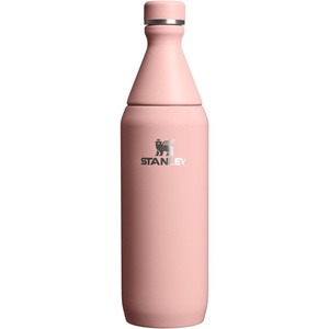 Stanley All Day Slim Bottle 20 oz | Twist On Lid with Leakproof Seal | Slim Design for Travel & Gym | Insulated Stainless Steel | BPA-Free | Dawn Drift(Peach Rose Gloss)