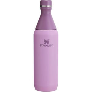 Stanley All Day Slim Bottle 20 oz | Twist On Lid with Leakproof Seal | Slim Design for Travel & Gym | Insulated Stainless Steel | BPA-Free | Peach Rose Gloss(Lilac)