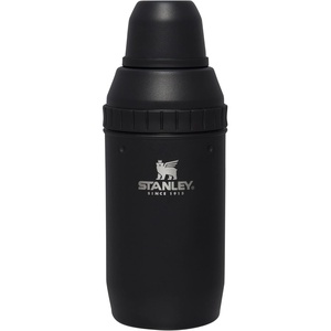 Stanley Happy Hour Cocktail Shaker Set 20 oz | Bartender Kit for Camping and Travel | Cocktail Drink Mixing Set with 2 Cups | Insulated Stainless Steel | BPA-Free | Hammertone Black(Matte Black)