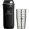 STANLEY Adventure Pre-Party Nesting Shot Glass Set | 4 Shot Glasses in Travel Carrying Case | Insulated Stainless Steel | BPA-Free | Hammertone Black